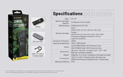 Nitecore - EMR25 Multipurpose Electronic Mosquito Repeller