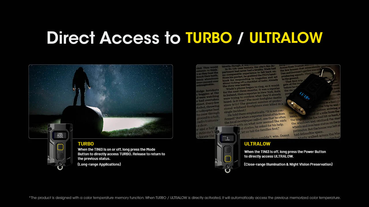 Nitecore - TINI3 Keychain Flashlight